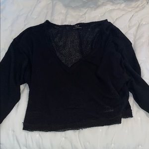 Out from under long sleeve shirt